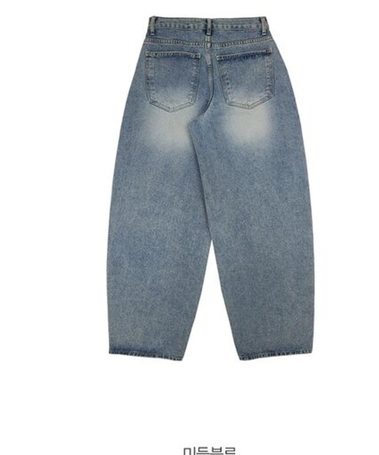 ダメージバルーンワイドデニムパンツ