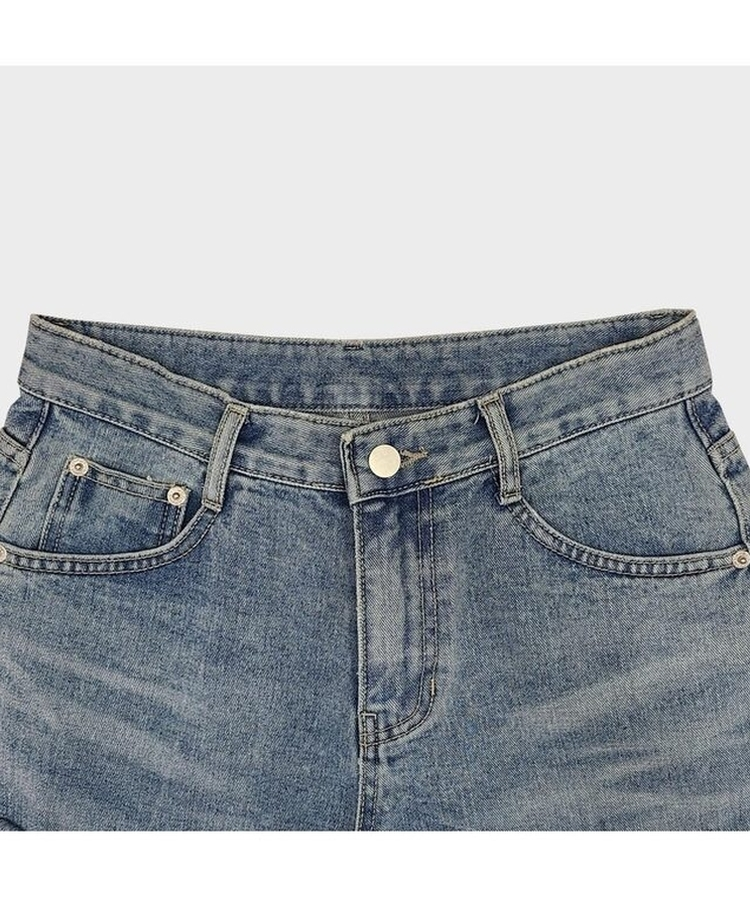 ダメージバルーンワイドデニムパンツ