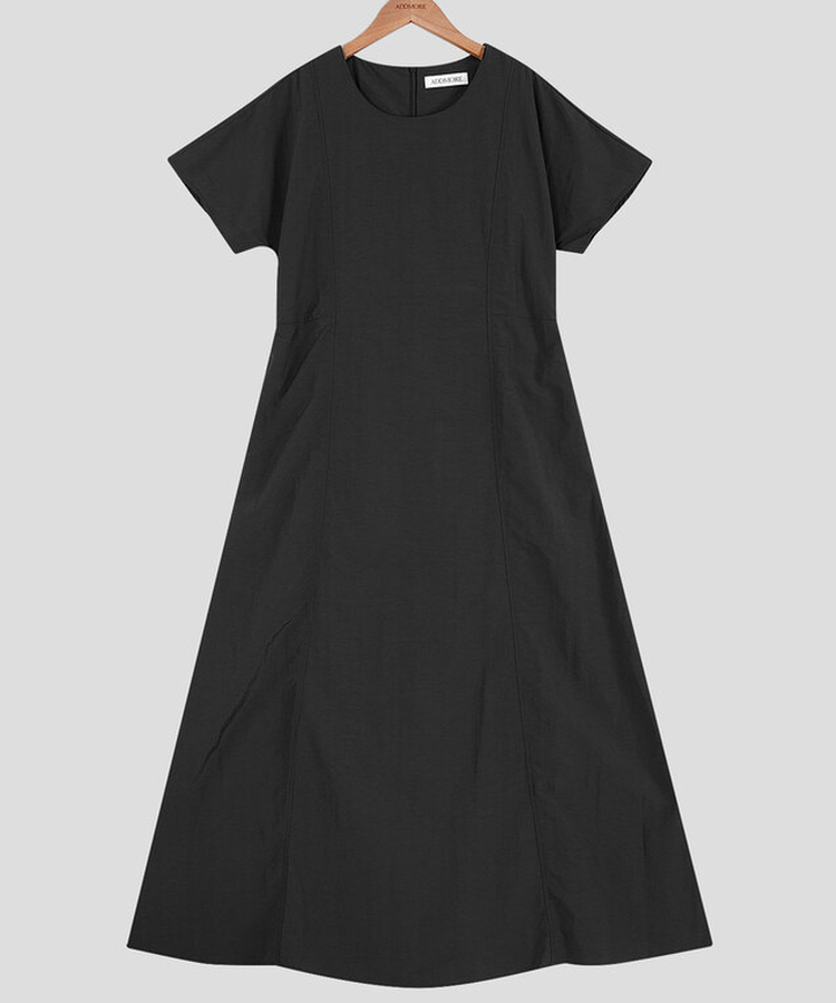 ロングワンピース 【丈別】ナイロンストラップ半袖ワンピース