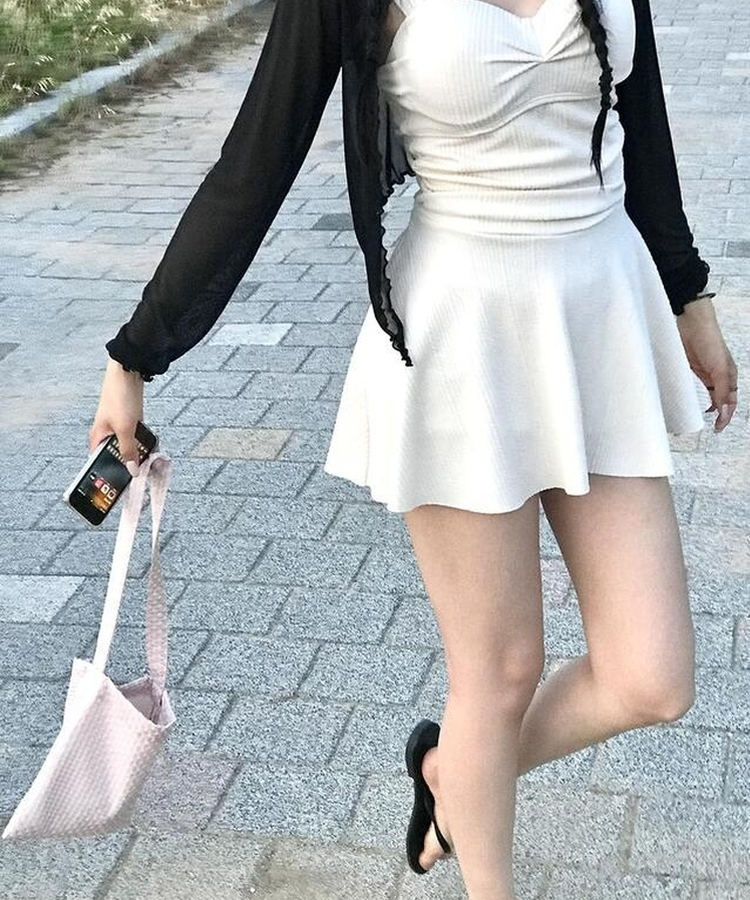 バッグ ドットミニスクエアバッグ LIGHT PINK