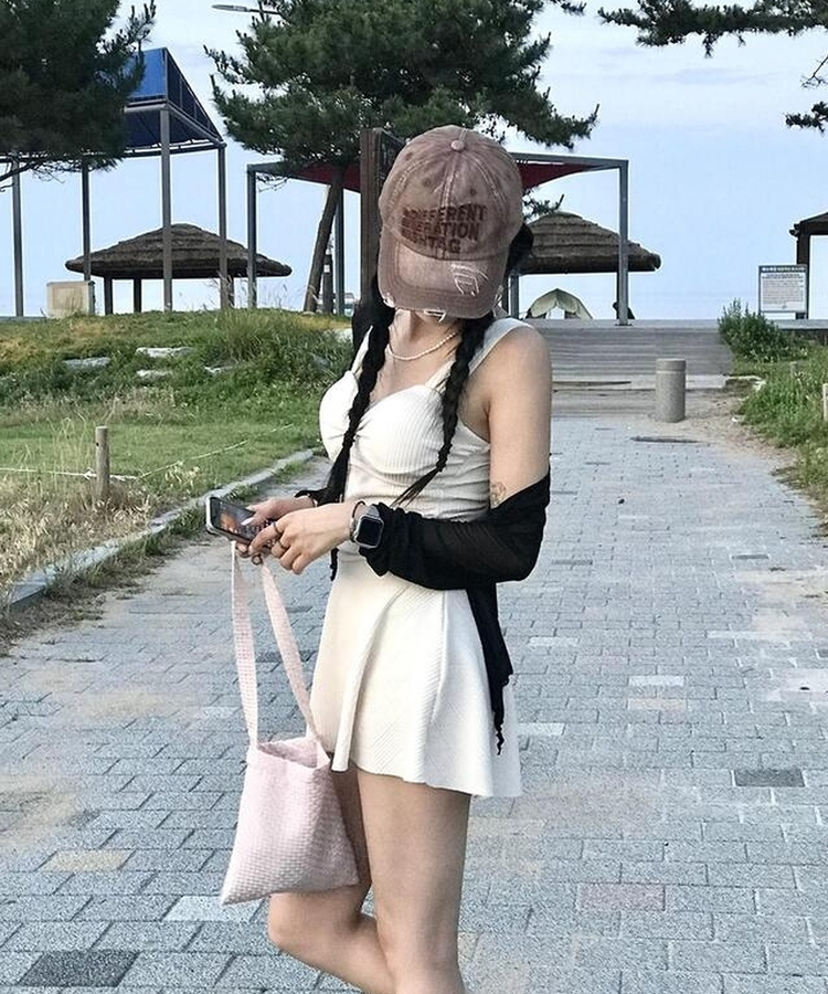 バッグ ドットミニスクエアバッグ LIGHT PINK