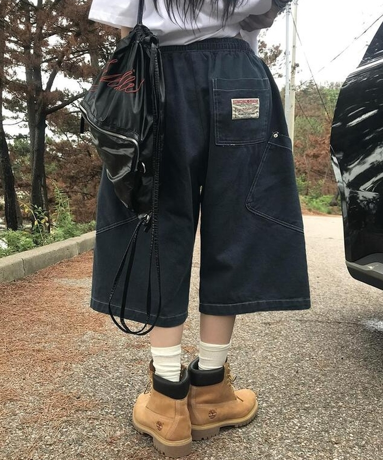 ショートパンツ ピグメントバミューダパンツ NAVY