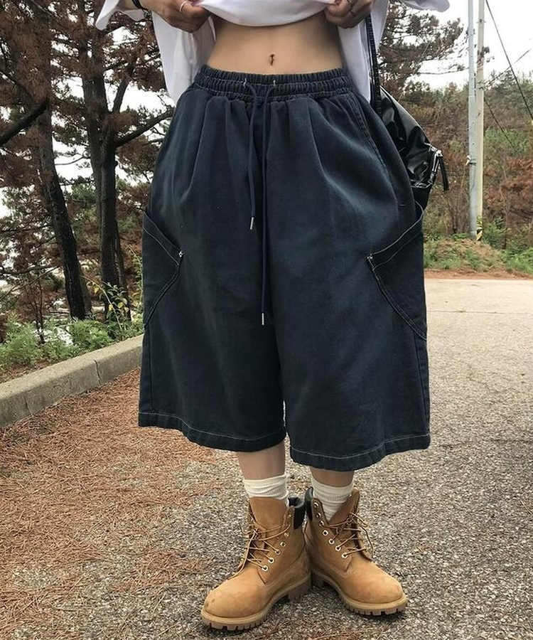 ショートパンツ ピグメントバミューダパンツ NAVY