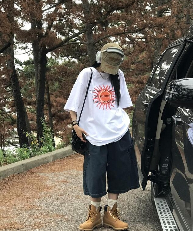 ショートパンツ ピグメントバミューダパンツ NAVY