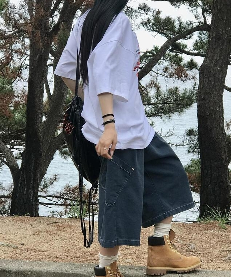 ショートパンツ ピグメントバミューダパンツ NAVY
