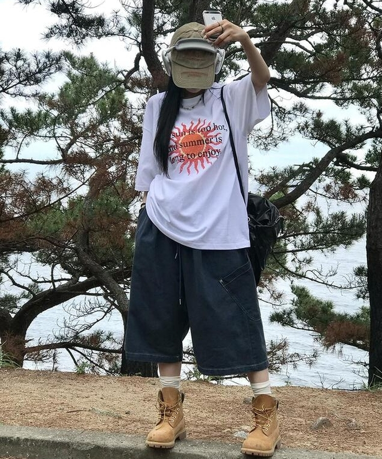 ショートパンツ ピグメントバミューダパンツ NAVY
