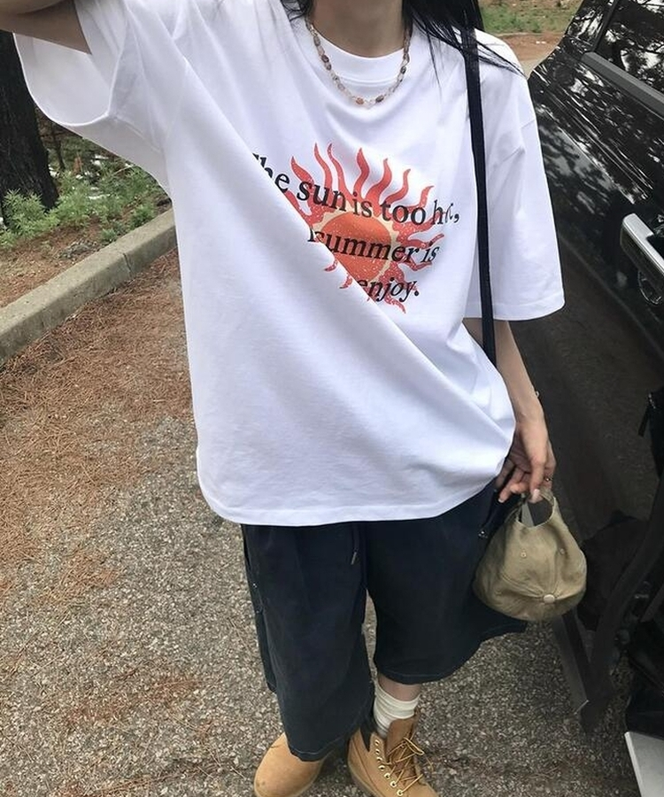 ショートパンツ ピグメントバミューダパンツ NAVY