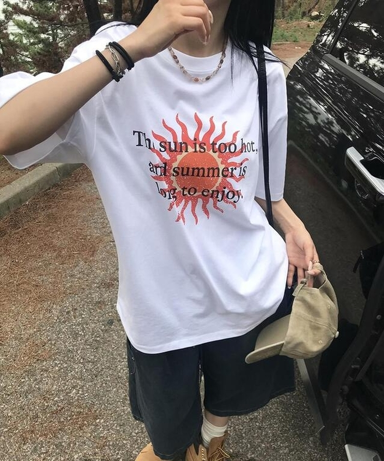 半袖Tシャツ サマーサン半袖Tシャツ WHITE