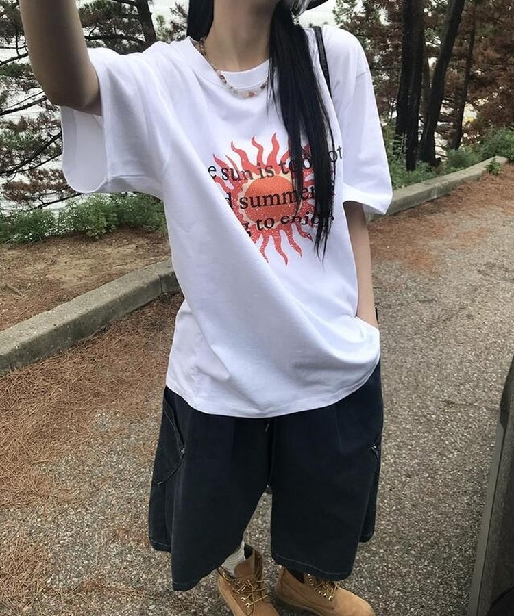 半袖Tシャツ サマーサン半袖Tシャツ WHITE