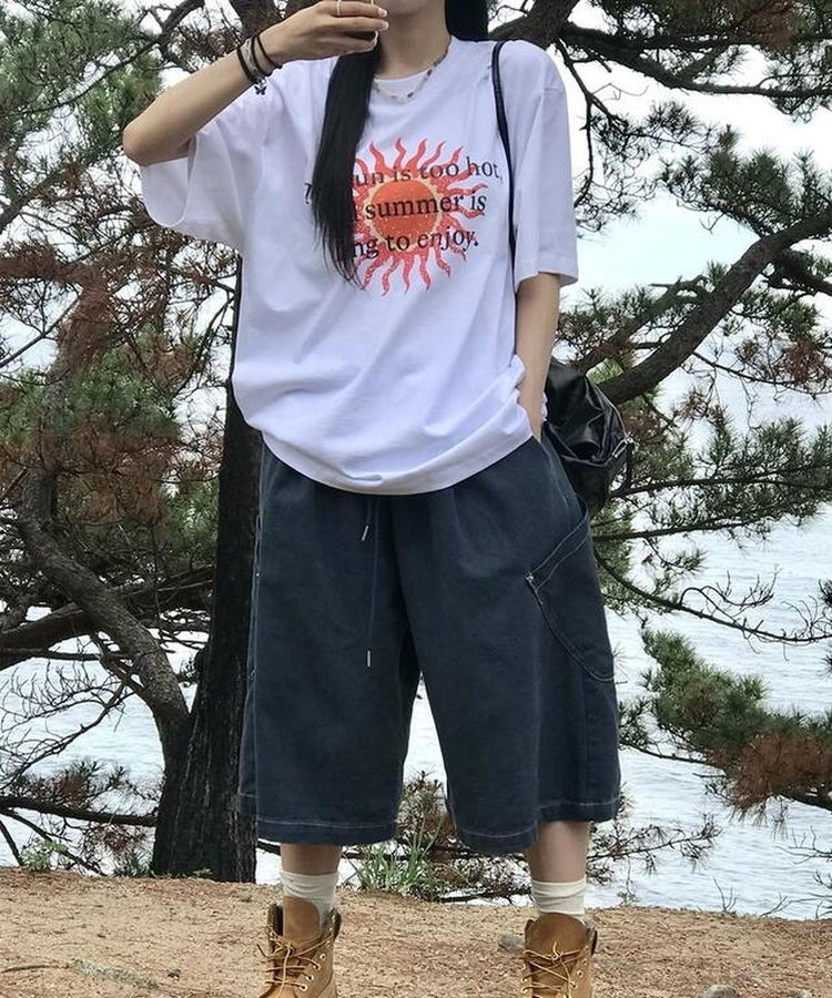 半袖Tシャツ サマーサン半袖Tシャツ WHITE