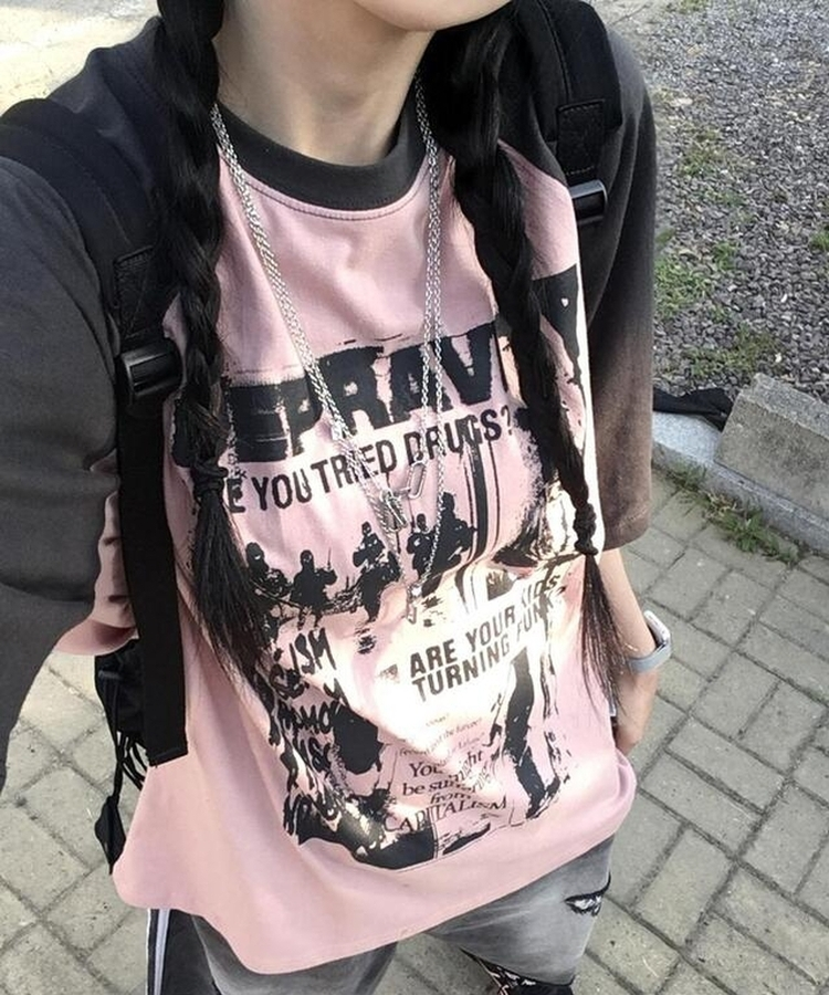 半袖Tシャツ ラグラン半袖Tシャツ PINK