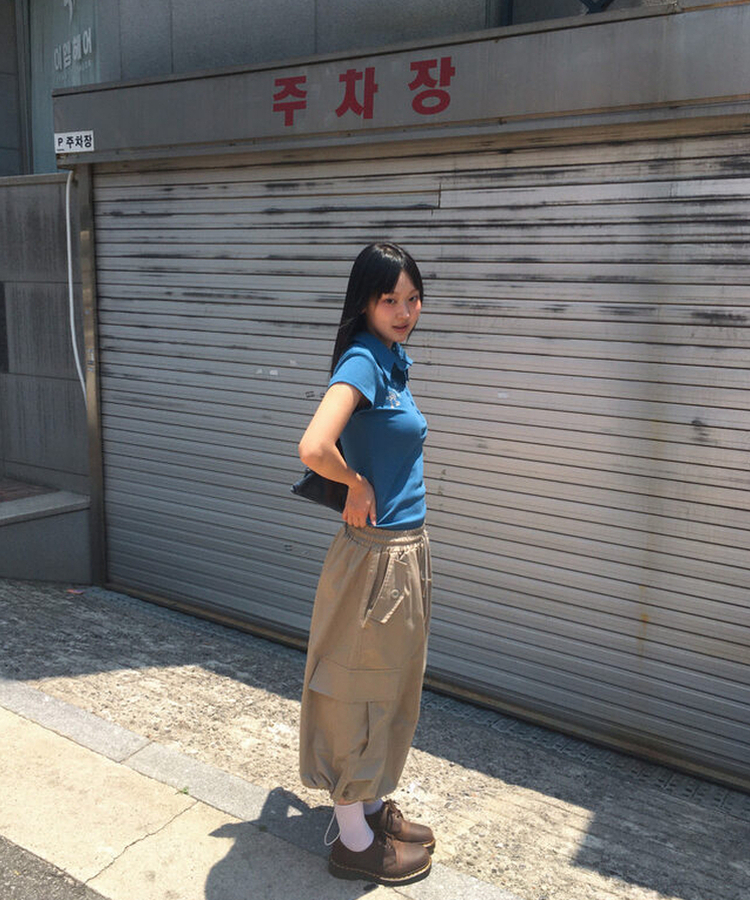 半袖Tシャツ スタープリンティング半袖Tシャツ BLUE