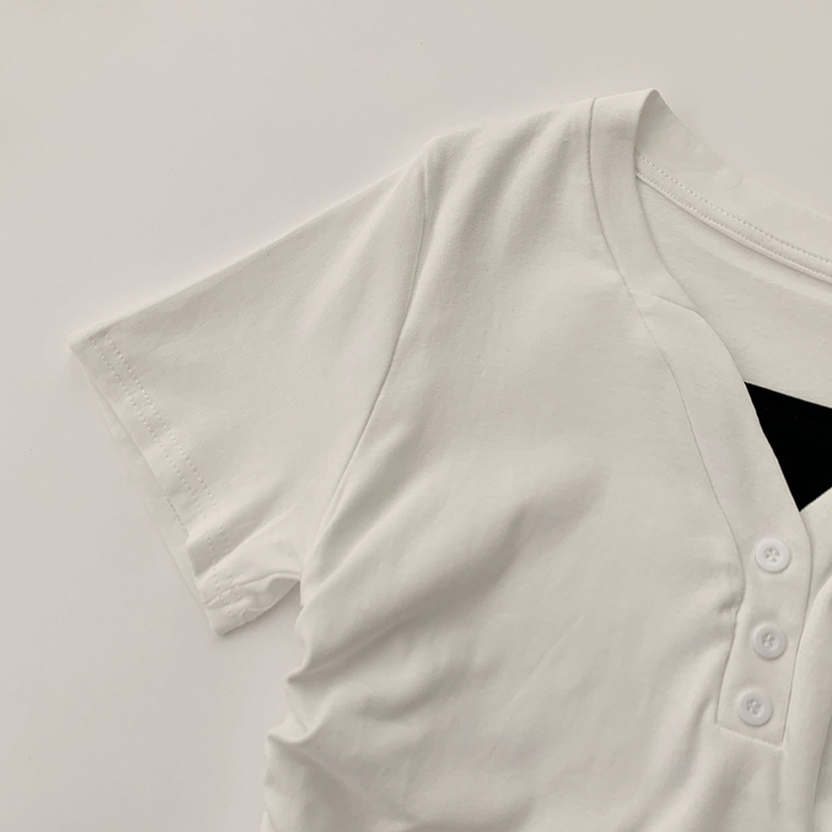 半袖Tシャツ サイドシャーリング半袖Tシャツ