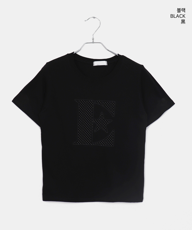 チェックワッペン半袖Tシャツ