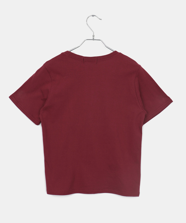 チェックワッペン半袖Tシャツ