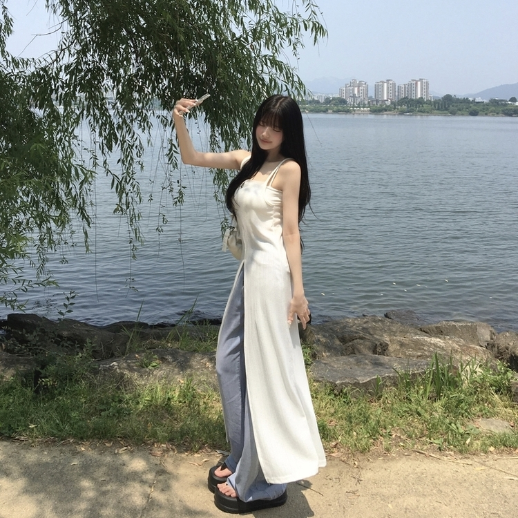 デニム 【丈別】ウォッシングポケットセミワイドパンツ MID DENIM
