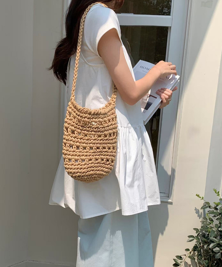 ラタンミニバッグ(6color) BEIGE