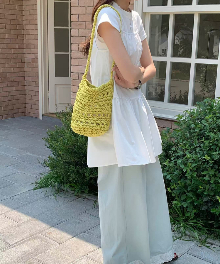 ラタンミニバッグ(6color) YELLOW