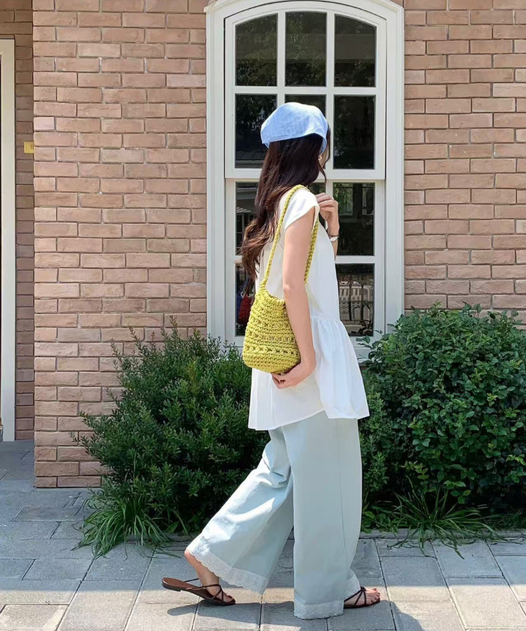 ラタンミニバッグ(6color) YELLOW