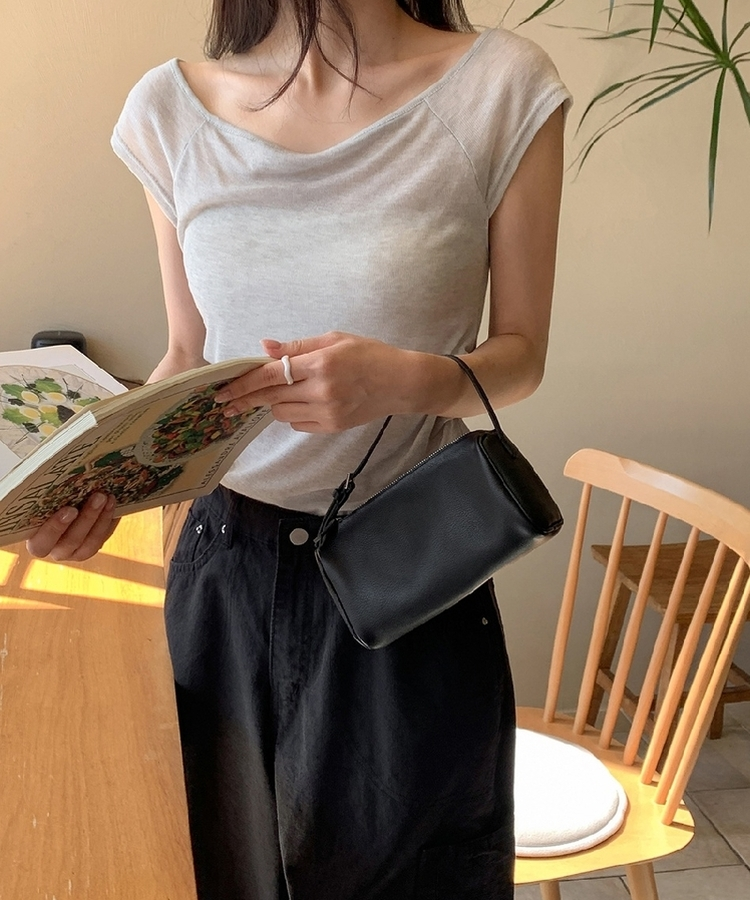 半袖Tシャツ レイヤードシースルー半袖Tシャツ LIGHT GRAY