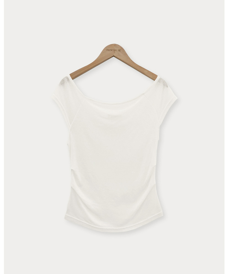 半袖Tシャツ レイヤードシースルー半袖Tシャツ
