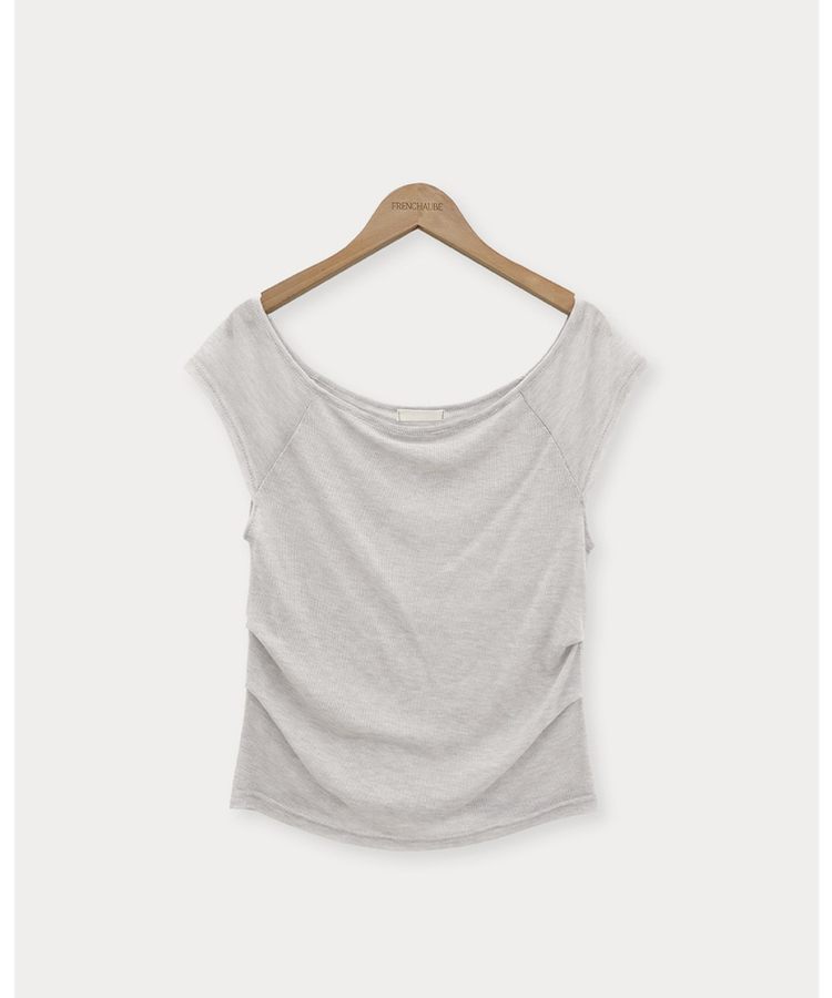 半袖Tシャツ レイヤードシースルー半袖Tシャツ