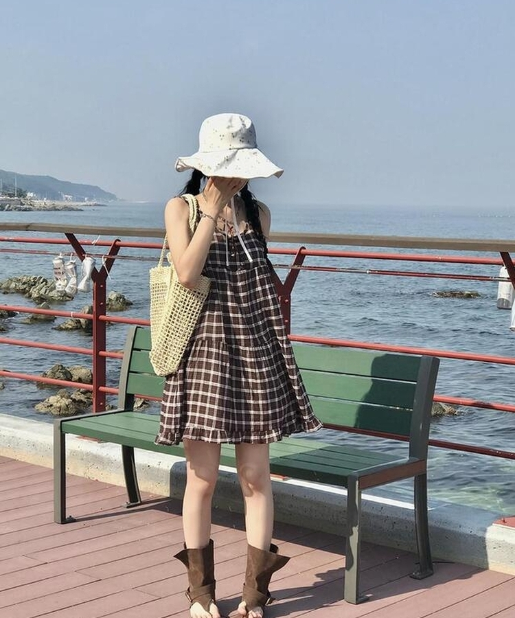 バッグ リボンラタンショルダーバッグ BEIGE