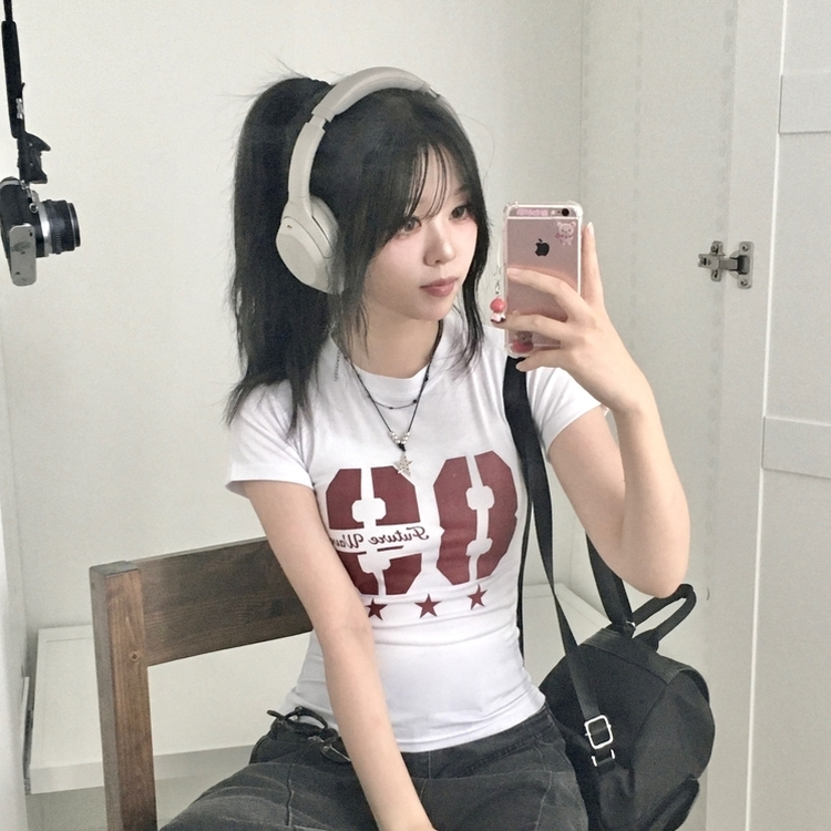 半袖Tシャツ 88ビナンバースリム半袖Tシャツ WHITE