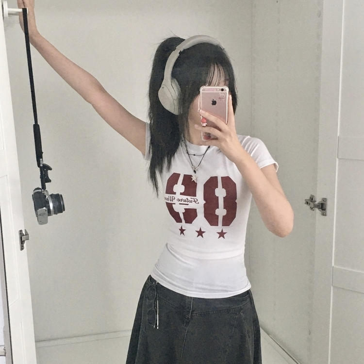 半袖Tシャツ 88ビナンバースリム半袖Tシャツ WHITE