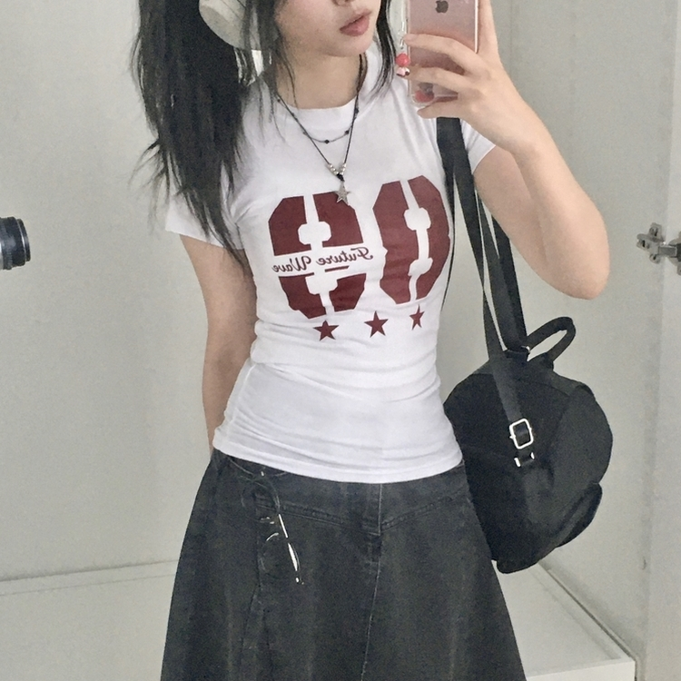 半袖Tシャツ 88ビナンバースリム半袖Tシャツ WHITE