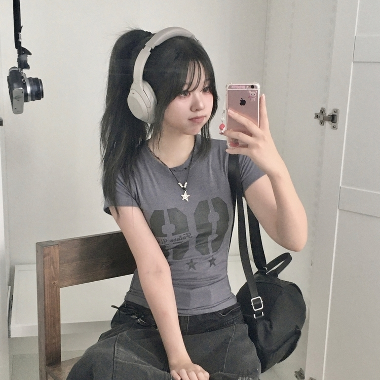 半袖Tシャツ 88ビナンバースリム半袖Tシャツ DARK GRAY