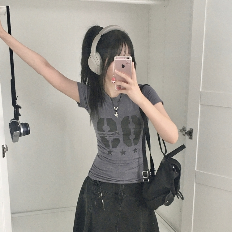 半袖Tシャツ 88ビナンバースリム半袖Tシャツ DARK GRAY
