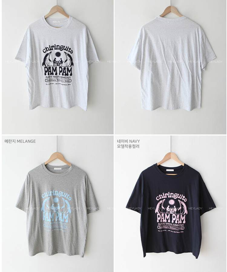 半袖Tシャツ コットンプリンティング半袖Tシャツ