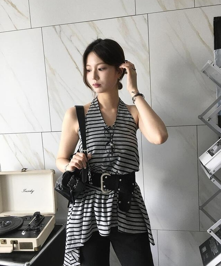 バッグ アイレットショルダーバッグ BLACK