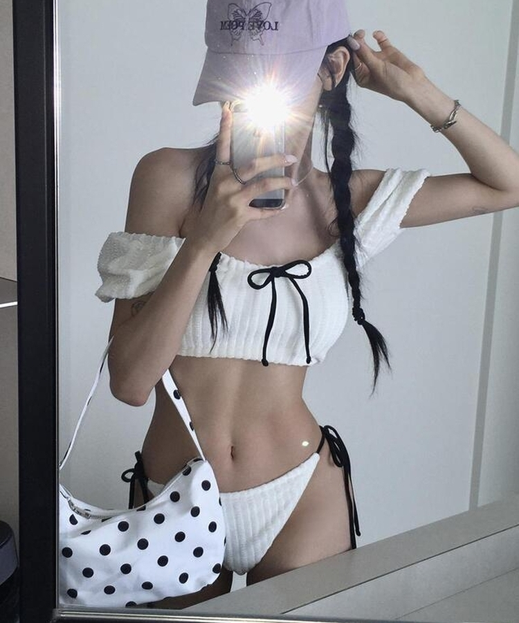 バッグ ドットショルダーバッグ IVORY