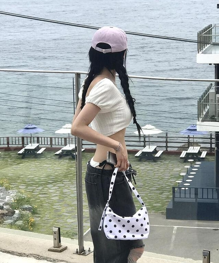 バッグ ドットショルダーバッグ IVORY