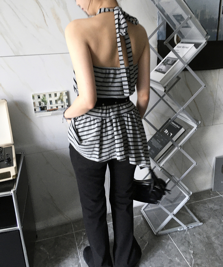 デニム ブーツカットパンツ BLACK