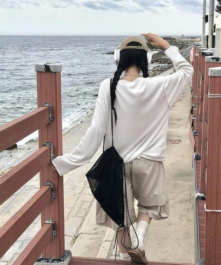 ニット シースルールーズニット IVORY