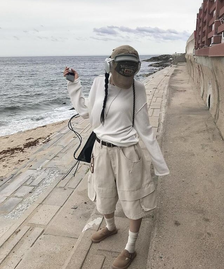 ニット シースルールーズニット IVORY