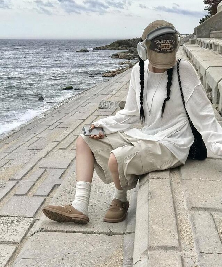 ニット シースルールーズニット IVORY