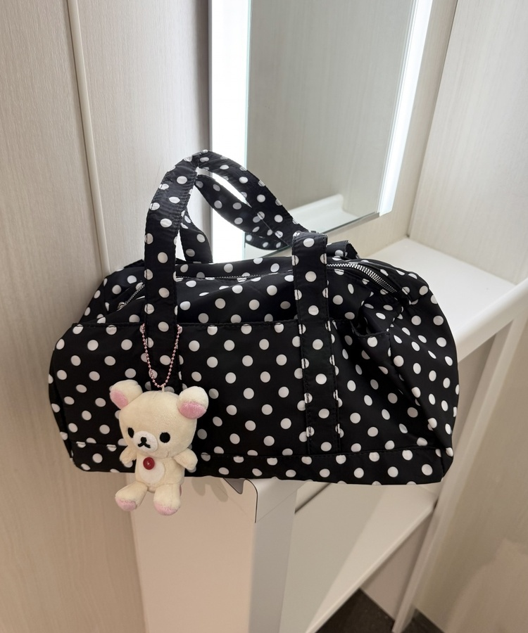 ドットショルダーボストンバック｜バッグ｜韓国ファッション通販 SONA