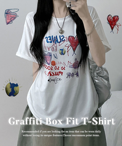 半袖Tシャツ ペインティング半袖Tシャツ IVORY