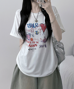 半袖Tシャツ ペインティング半袖Tシャツ IVORY