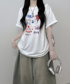 半袖Tシャツ ペインティング半袖Tシャツ IVORY