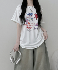 半袖Tシャツ ペインティング半袖Tシャツ IVORY