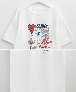 半袖Tシャツ ペインティング半袖Tシャツ