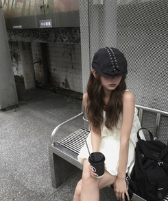 ファッション雑貨 チャーレットハンティングキャップ BLACK
