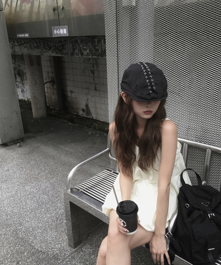 チャーレットハンティングキャップ BLACK