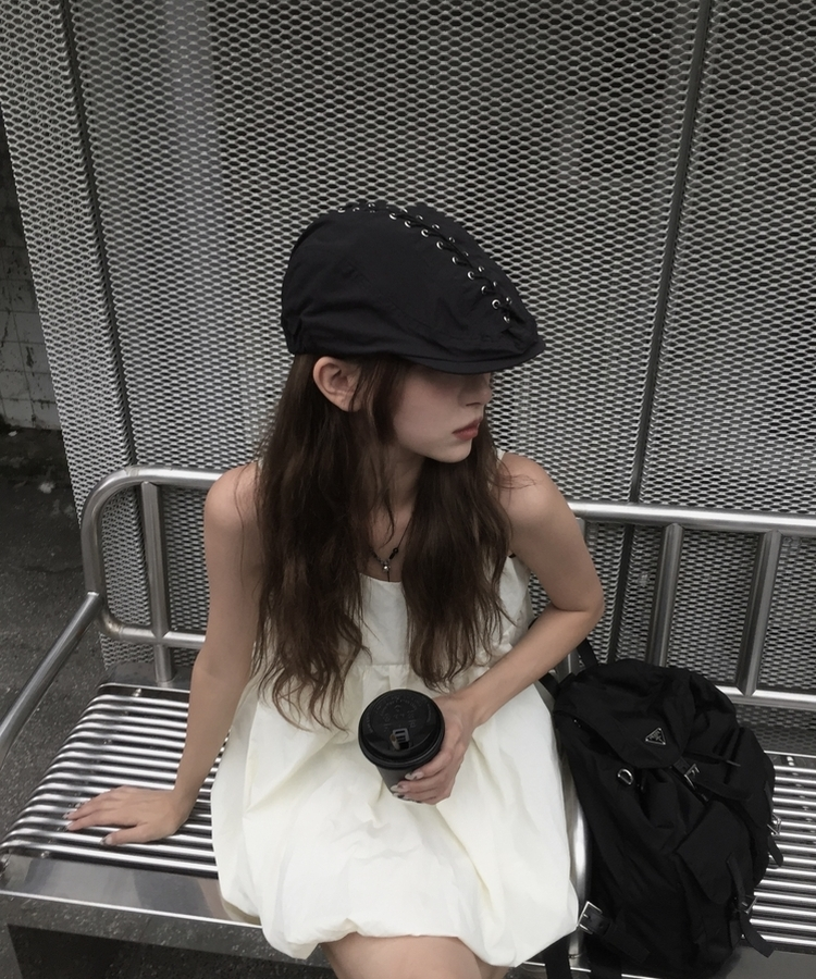 チャーレットハンティングキャップ BLACK