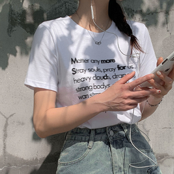 サマーレタリング半袖Tシャツ IVORY